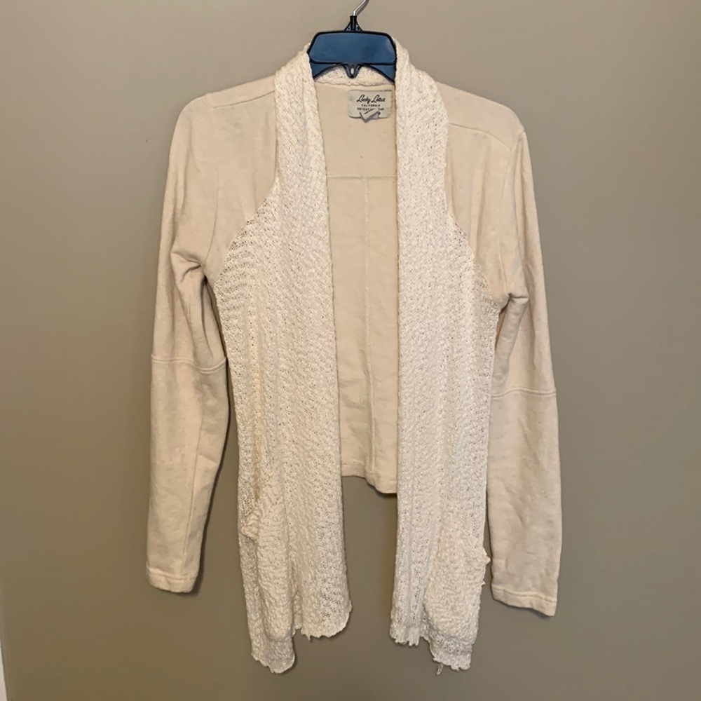 Lucky brand cream cardigan